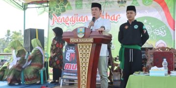 Bupati Pesisir Barat Hadiri Pengajian Akbar dan Halal Bihalal 1447 H di Ngaras