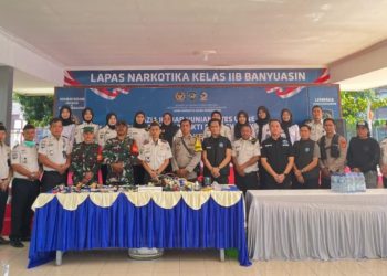 Tanpa Kompromi! Lapas Narkotika Banyuasin Gelar Tes Urin Massal Bersama TNI, Polri, dan BNN
