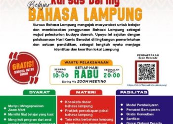 Dukung Hari Kamis Beradat, Mighrul Lampung Bersatu dan Unila Hadirkan Kursus Bahasa Lampung Gratis