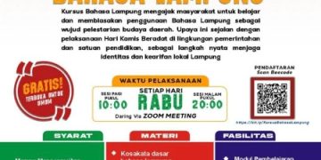 Dukung Hari Kamis Beradat, Mighrul Lampung Bersatu dan Unila Hadirkan Kursus Bahasa Lampung Gratis