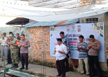 Rumah Nyaris Roboh Kini Dibangun Kembali, Kolaborasi BAZNAS dan Polrestabes Palembang Bantu Pak Yuliono