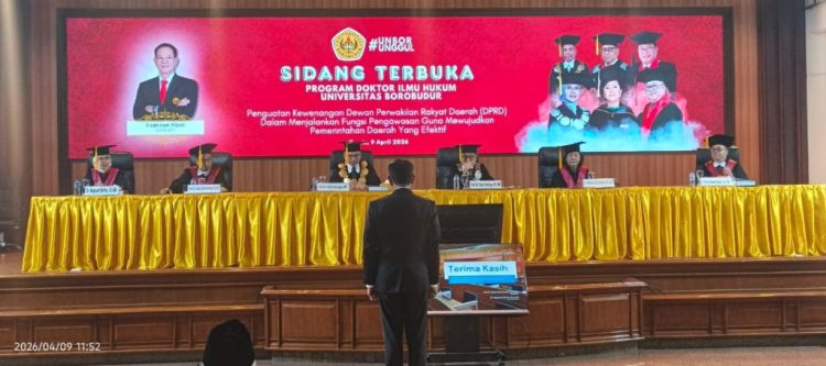 Sidang Promosi Sukses, Darlian Pone Lulus Doktor Hukum dengan Cumlaude