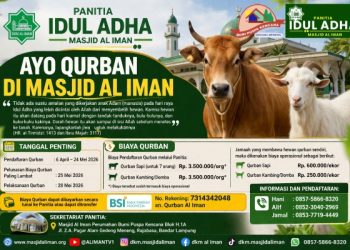 Jangan Tunda Niat Baik, Masjid Al Iman Gedong Meneng Ajak Jamaah Berqurban