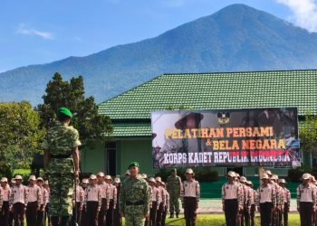 Kodim 0424/Tanggamus Gelar Persami KKRI 2026, Bentuk Generasi Muda Disiplin dan Berkarakter