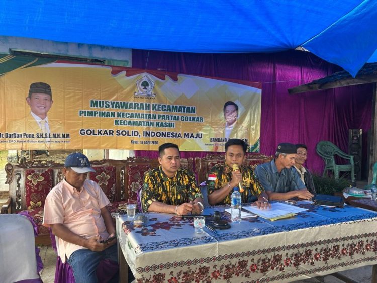 Muscam Golkar Kasui 2026 Perkuat Soliditas, Eduarsyah Kembali Pimpin