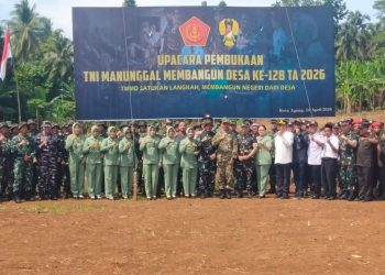 Wabup Tanggamus Buka TMMD Ke-128 di Kalimiring, Dorong Pembangunan Desa dan Ekonomi Warga