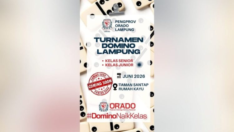 Turnamen Domino Lampung Hadirkan Kelas Senior dan Junior, Dorong Regenerasi Atlet