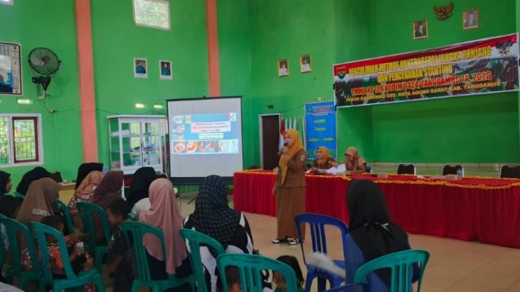 Penyuluhan MKJP di Pekon Kalimiring, Upaya TMMD Tekan Stunting