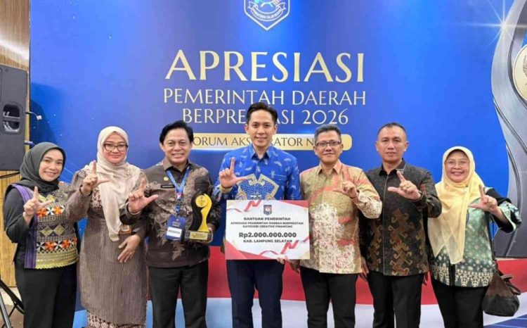 Keren! Lampung Selatan Raih Juara II Nasional Creative Financing, Bawa Pulang Rp2 Miliar
