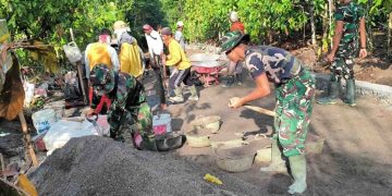 TMMD ke-128 Tanggamus: TNI Kebut Pengerasan Jalan Penghubung Tiga Pekon