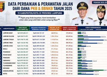 Uang Pajak Kendaraan Kembali ke Jalan, Intip Kesiapan Anggaran 15 Daerah di Lampung