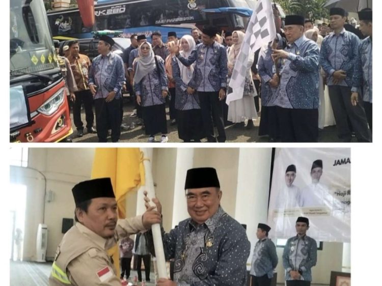 Bupati Saleh Asnawi Lepas Keberangkatan 249 Jemaah Haji Tanggamus ke Tanah Suci