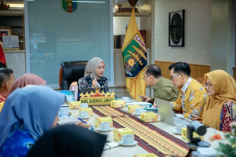 Pimpin Rapat TP2TBC, Wagub Jihan Nurlela Desak Pemkab Pesawaran Susun Rencana Aksi Daerah