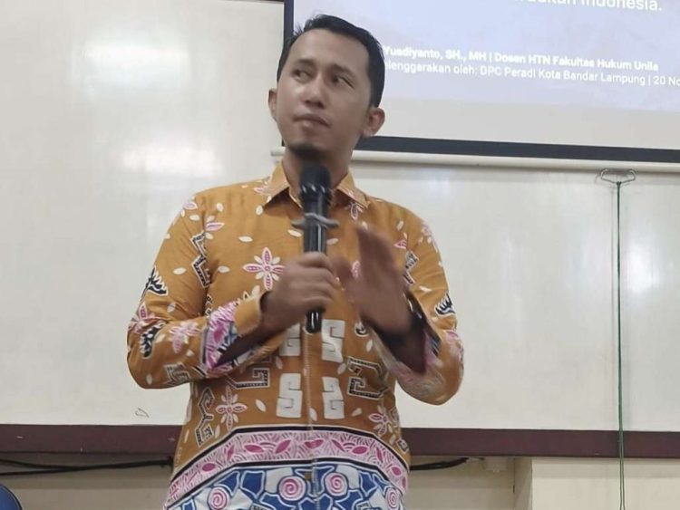 Pakar HTN Unila Sebut Tiga Nilai Utama yang Wajib Dimiliki Pengacara Profesional