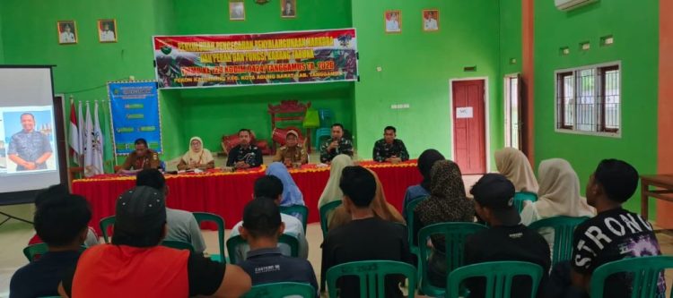 Gandeng BNN, TMMD ke-128 Kodim 0424 Tanggamus Edukasi Warga Soal Bahaya Narkoba