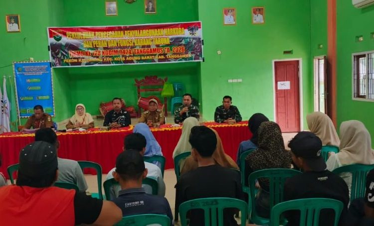 Gandeng BNN, TMMD ke-128 Kodim 0424 Tanggamus Edukasi Warga Soal Bahaya Narkoba