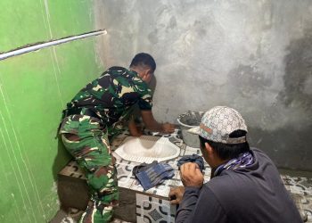 Santri Tak Lagi ke Sungai, Satgas TMMD Tanggamus Tuntaskan MCK Ponpes Misbahulmillah