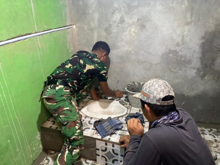 Santri Tak Lagi ke Sungai, Satgas TMMD Tanggamus Tuntaskan MCK Ponpes Misbahulmillah