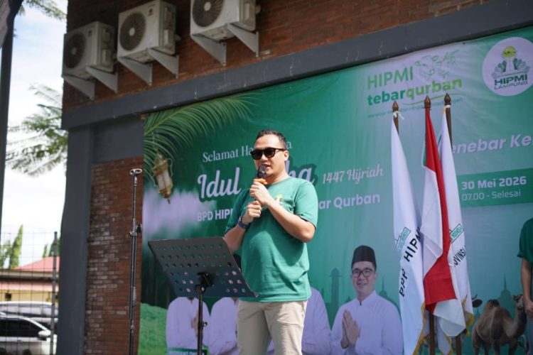 Gilang Ramadhan Ajak Anggota HIPMI Lampung Perkuat Kontribusi Sosial Lewat Ibadah Kurban