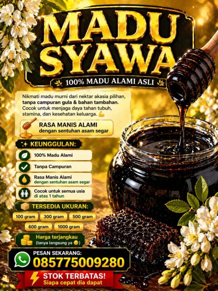 Madu Syawa Hadir dengan Klaim 100% Alami, Stok Terbatas