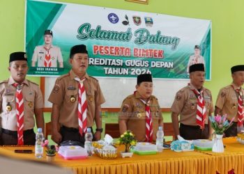 Pramuka Pesisir Barat Dorong Profesionalisme Lewat Monitoring dan Bimtek Akreditasi 2026