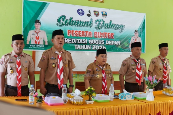 Pramuka Pesisir Barat Dorong Profesionalisme Lewat Monitoring dan Bimtek Akreditasi 2026