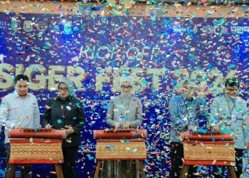 Kick Off SIGER Fest 2026, Pemprov Lampung Luncurkan Pembayaran QRIS Tap di BRT Itera