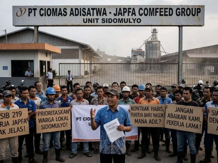 Kontrak Vendor Habis, Nasib 219 Pekerja PT Ciomas Japfa Food Lampung Selatan Terkatung-katung
