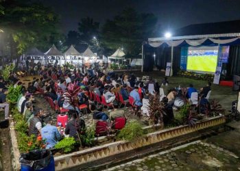 Wakili Pemerintah, Sekdaprov Marindo Kurniawan Hadiri Nobar Piala Dunia dan Tinjau Lapak UMKM