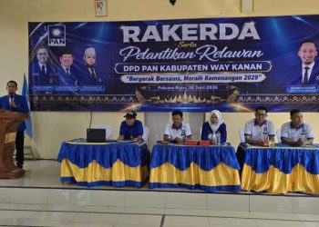 227 Pengurus Ranting PAN Way Kanan Resmi Dilantik di Pakuan Ratu
