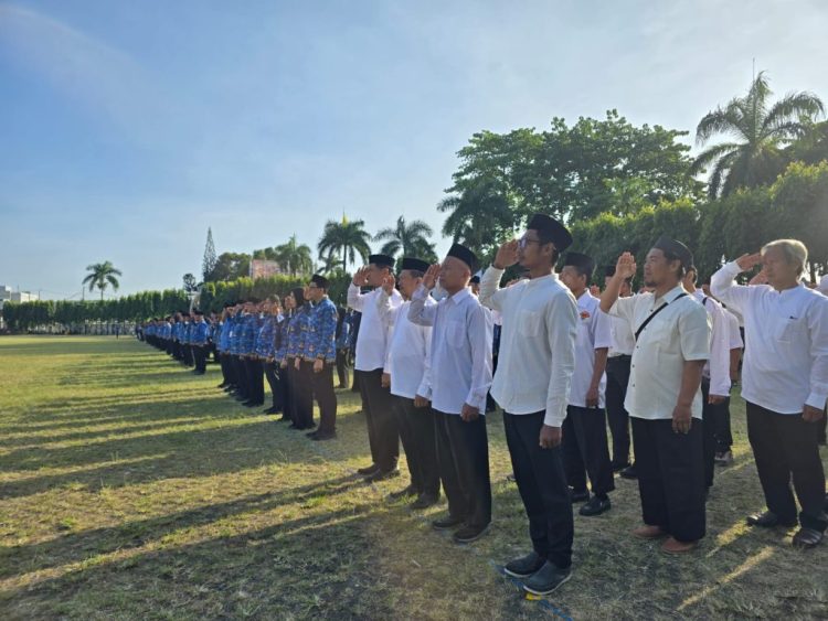Hari Lahir Pancasila, Eks Pengikut Jemaah Islamiyah Lampung Ikuti Upacara di Lapangan Korpri