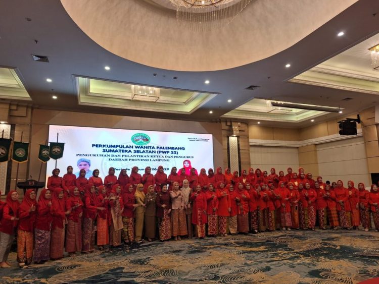 Pelantikan Pengurus PWP SS Lampung Periode 2026-2029, Nurhasanah Ajak Perempuan Jaga Nilai Budaya