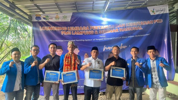 Jaga Ketahanan Pangan, PKC PMII Lampung Luncurkan Lembaga Pertanian dan Kehutanan