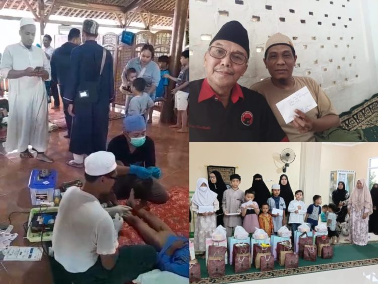 Peringati Haul Bung Karno dan 1 Muharam, PDIP Lampung Selatan Santuni Anak Yatim di Natar