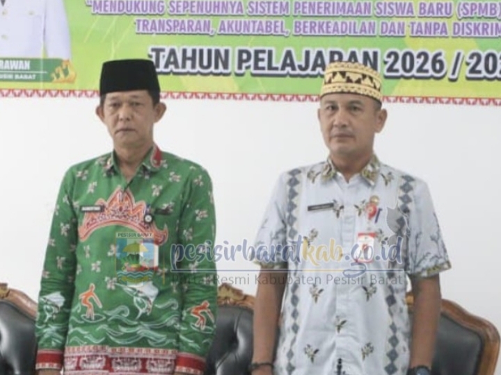 Cegah Kecurangan Masuk Sekolah, Pemkab Pesisir Barat Teken Pakta Integritas SPMB 2026/2027