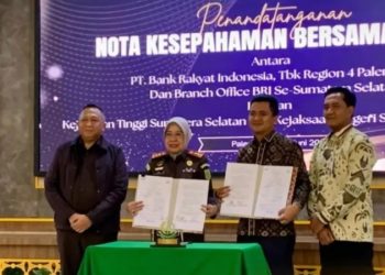 BRI dan Kejaksaan se-Sumsel Jalin Kerja Sama Strategis Melalui Penandatanganan MoU