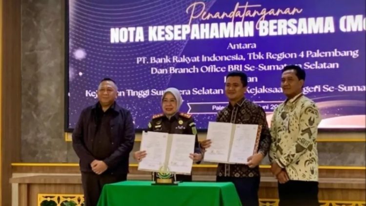 BRI dan Kejaksaan se-Sumsel Jalin Kerja Sama Strategis Melalui Penandatanganan MoU