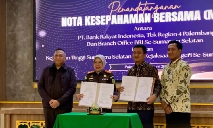 BRI dan Kejaksaan se-Sumsel Jalin Kerja Sama Strategis Melalui Penandatanganan MoU