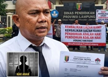 Wakornas TRCPPA Soroti Dugaan Penahanan Ijazah Siswi Kurang Mampu di Bandar Lampung