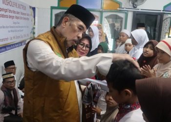 Baznas Sumsel dan FKMT Sako Berbagi Kebahagiaan dengan Anak Yatim pada 1 Muharram 1448 H