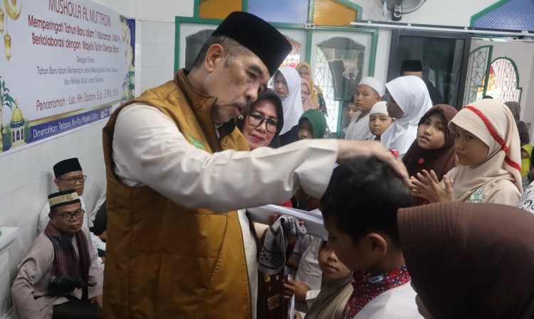 Baznas Sumsel dan FKMT Sako Berbagi Kebahagiaan dengan Anak Yatim pada 1 Muharram 1448 H