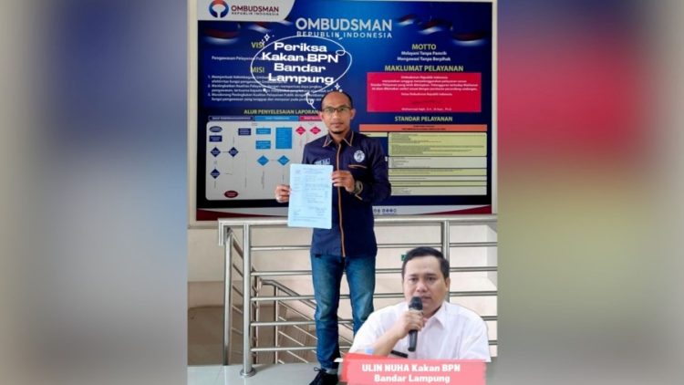 DPP KAMPUD Nilai BPN Bandar Lampung Tunda Layanan SHM, Laporan Resmi Masuk Ombudsman