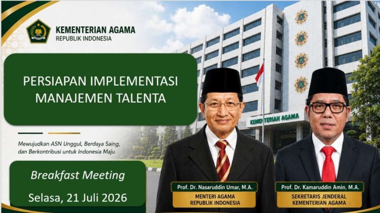 Ikuti Breakfast Meeting Kemenag, Rektor UIN RIL Siap Terapkan Manajemen Talenta ASN