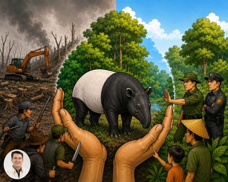 Air Mata Tapir di Tepi Hutan yang Menyusut 