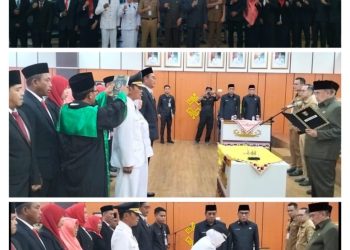 Bupati Saleh Asnawi Lantik 12 Pejabat Tanggamus, Ingatkan Jabatan Bukan Penghargaan Semata