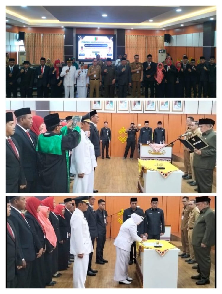 Bupati Saleh Asnawi Lantik 12 Pejabat Tanggamus, Ingatkan Jabatan Bukan Penghargaan Semata