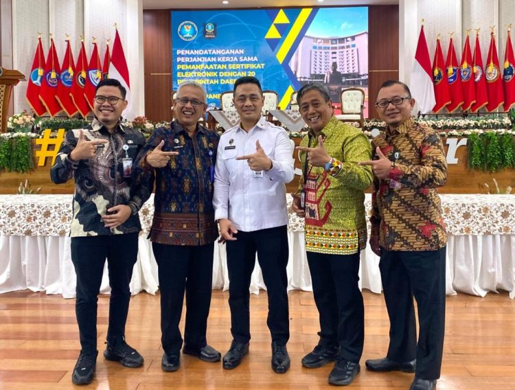 Kalahkan 20 Daerah Lain, Tanggamus Jadi Pemanfaat Tanda Tangan Elektronik Tertinggi di BSSN