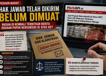 Hak Jawab Diabaikan, Pihak Terkait Sesalkan Nusan.id Kembali Tayangkan Berita Dugaan Pupuk Subsidi