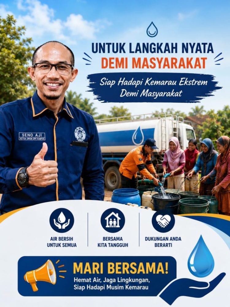 Puji Langkah Rudy Syawal, KAMPUD Sebut Pengadaan Fasilitas Air Bersih BPBD Sesuai Aturan
