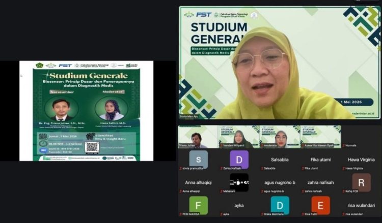 Prodi Kimia FST UIN RIL Kupas Teknologi Biosensor dalam Studium Generale
